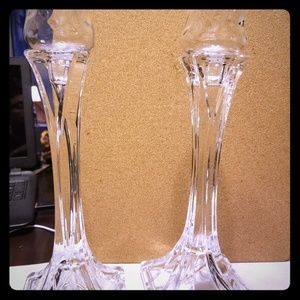 Toscany over 24% lead crystal candlestick holders 
